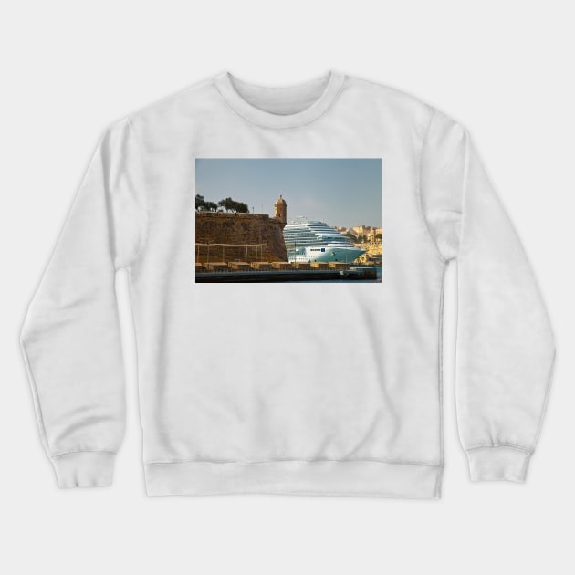 Grand Harbour Valletta Crewneck Sweatshirt by Violaman